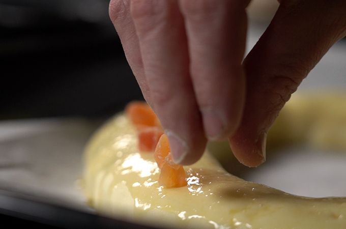 Fruta escarchada roscón de Reyes sin gluten